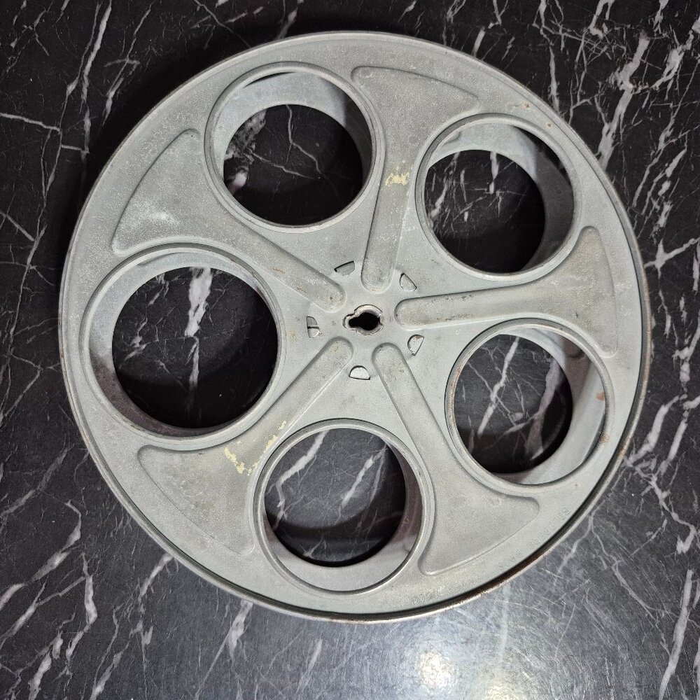 Vintage Movie Reel. 6" ,Metal